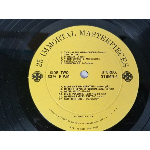 Various – 25 Immortal Masterpieces (Vinyl LP) Clas. Comp Feat. Brahms etc. - Picture 6 of 6